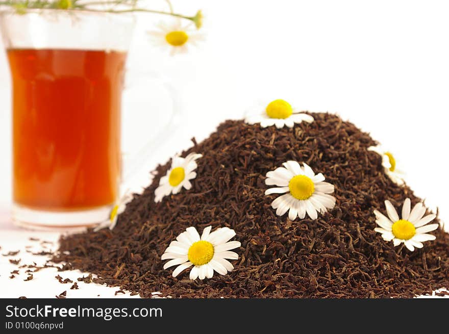 Black tea and camomile