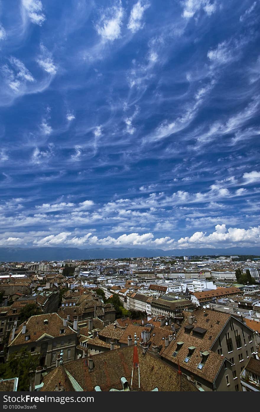 Geneva aerial view