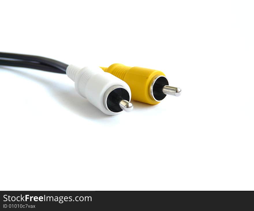 Cable isolated on the white background