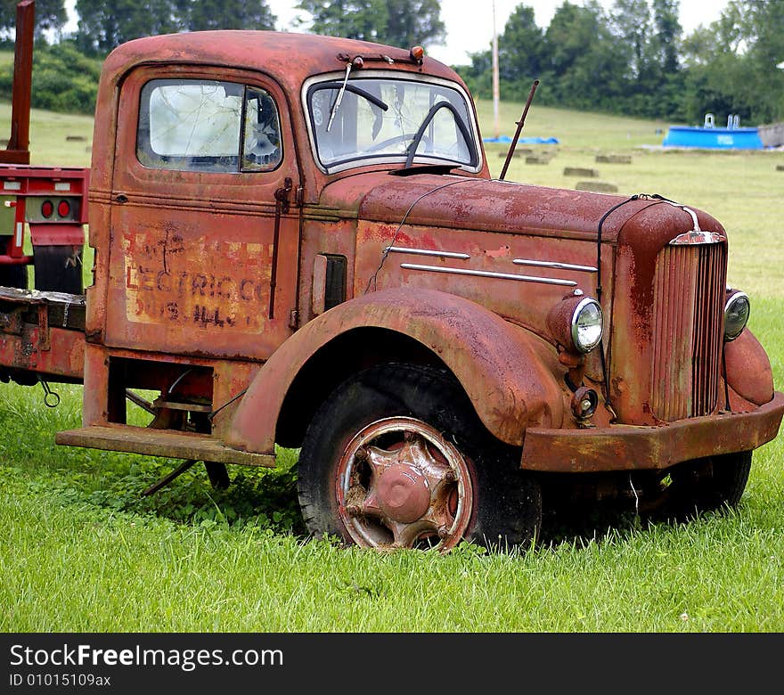 Abandoned truck found in a field in Kentucky. Abandoned truck found in a field in Kentucky.