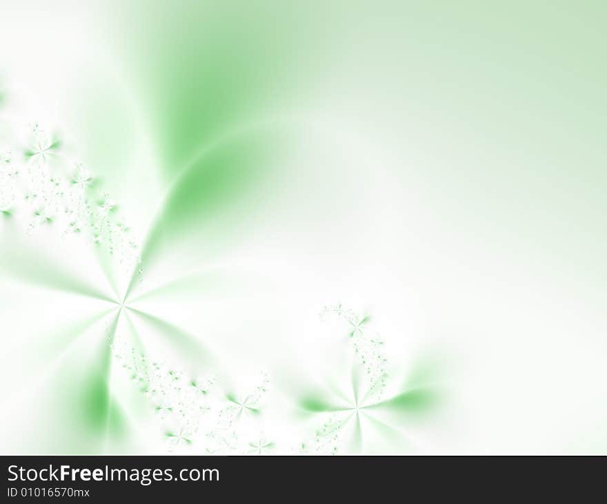 Abstract flowers on a light background