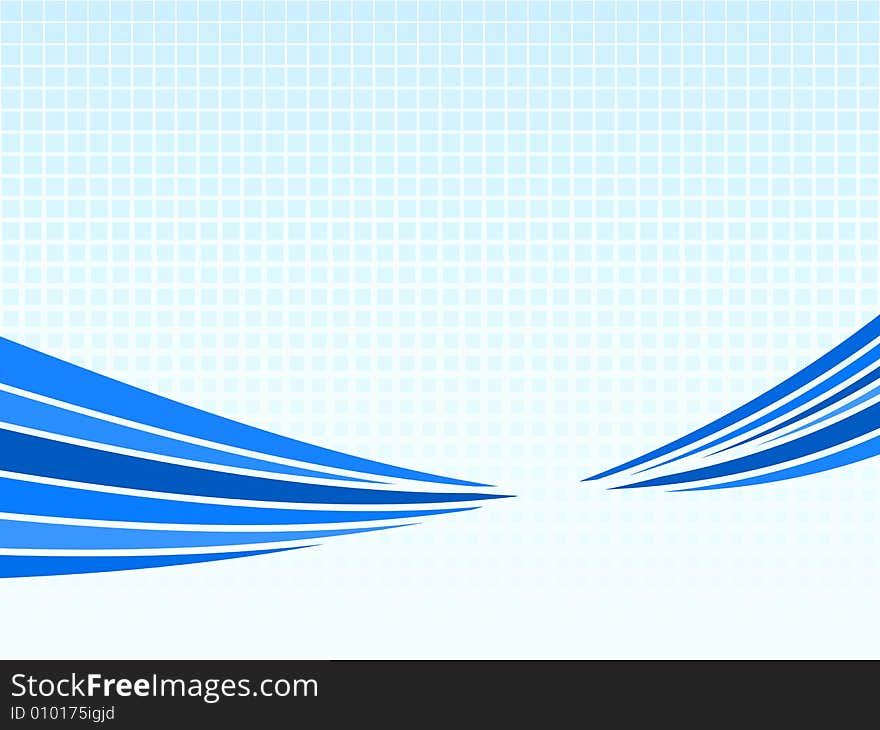 Vector illustration of abstract blue background