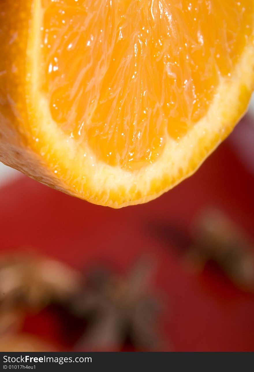 Close up of orange fruit