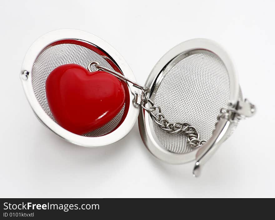 Red Heart In Locket