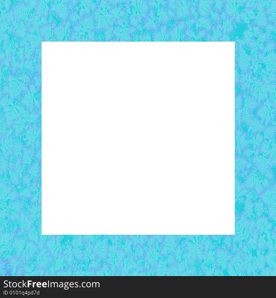 This is a blue patterned frame. This is a blue patterned frame.