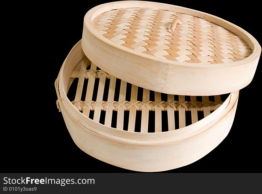 Bamboo Steamer Clipping Path.