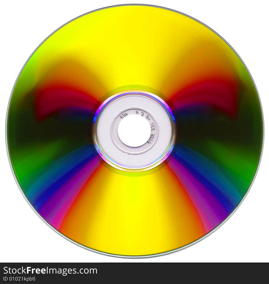 Compact Disk Isolated On White