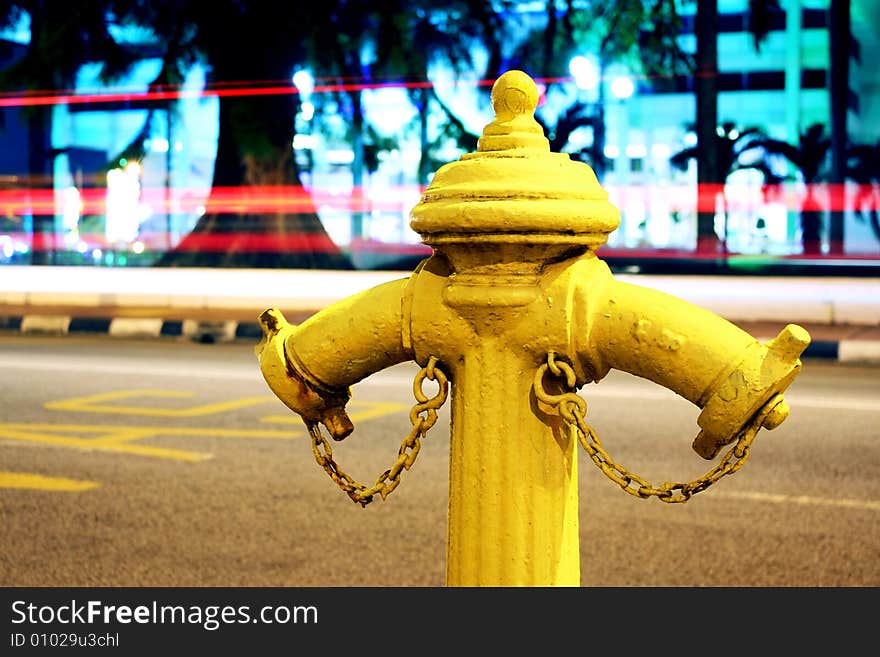 Yellow Fire Hydrant