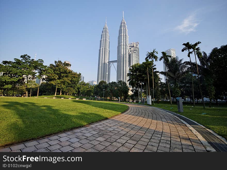 KLCC is 88-storey tall also known as Petronas Twin Towers, the tallest twin towers in the world. It was developed as an integral part of the Kuala Lumpur City Centre (KLCC) project, which is Petronas' corporate headquarters. KLCC is 88-storey tall also known as Petronas Twin Towers, the tallest twin towers in the world. It was developed as an integral part of the Kuala Lumpur City Centre (KLCC) project, which is Petronas' corporate headquarters.