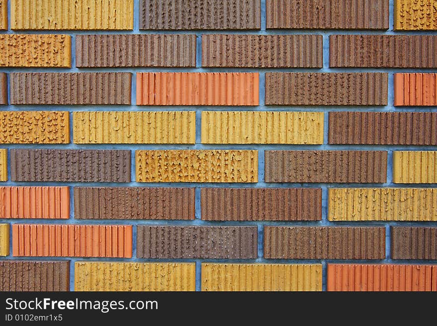 Brick wall photo showing the pattern details