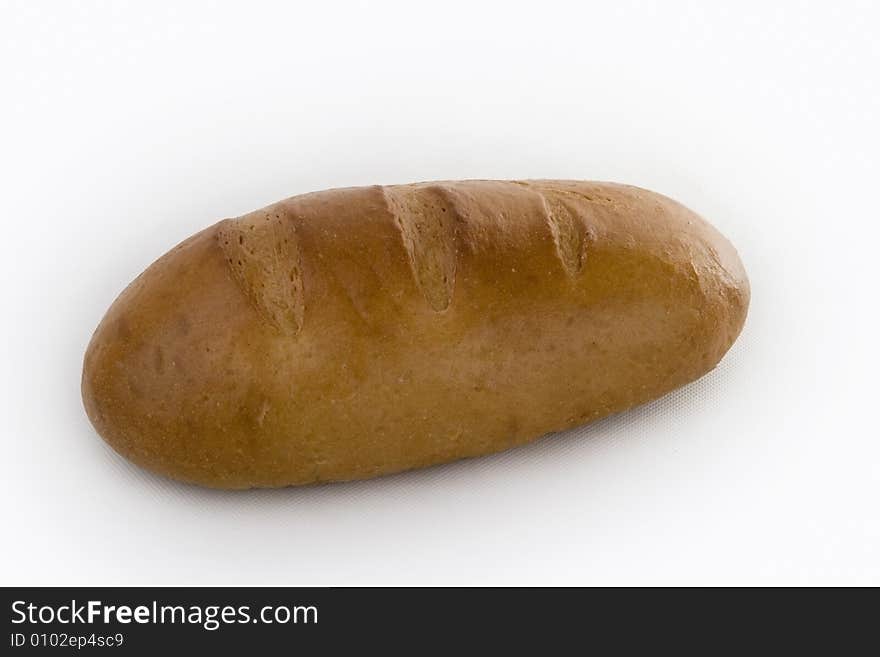 Fresh bread isolated on white background