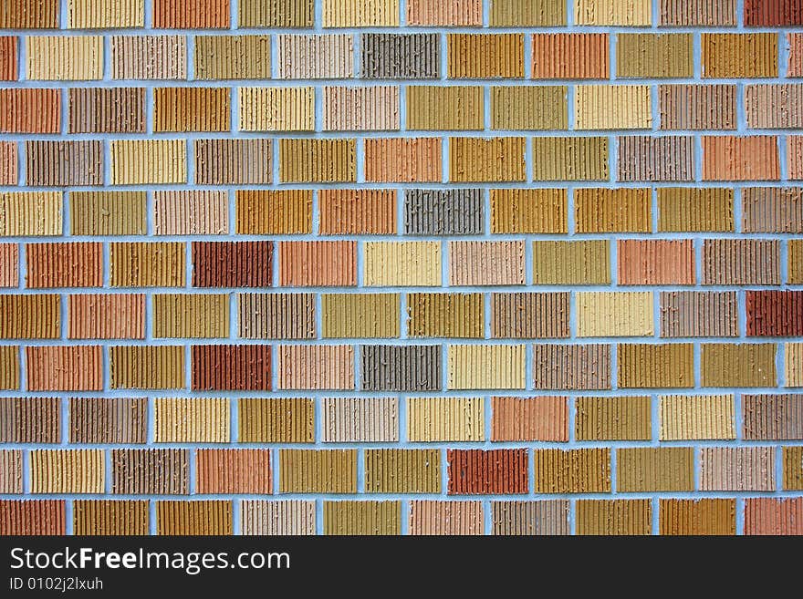 Brick wall photo showing the pattern details