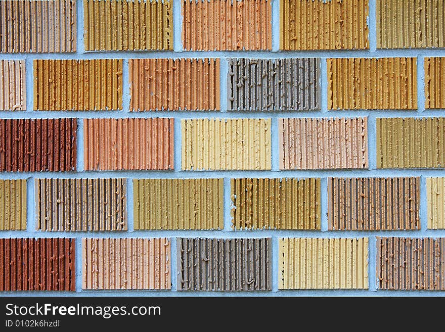 Brick wall photo showing the pattern details