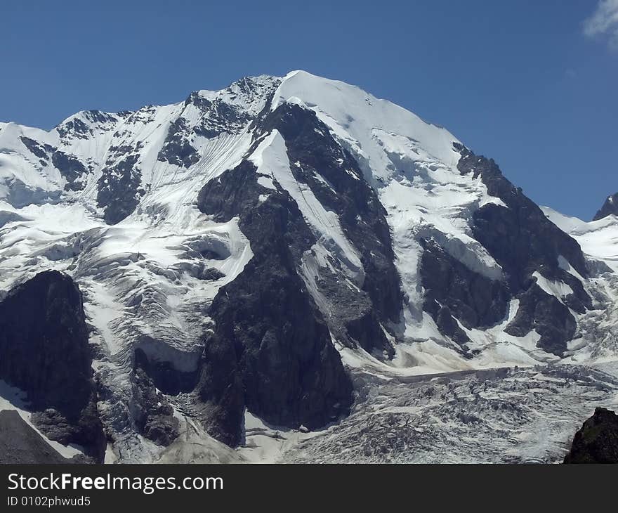 Iced mountain