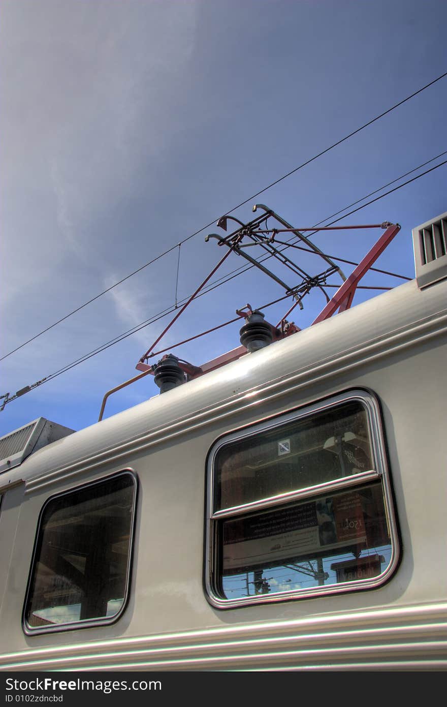 Window of Sweden railroad train. Window of Sweden railroad train