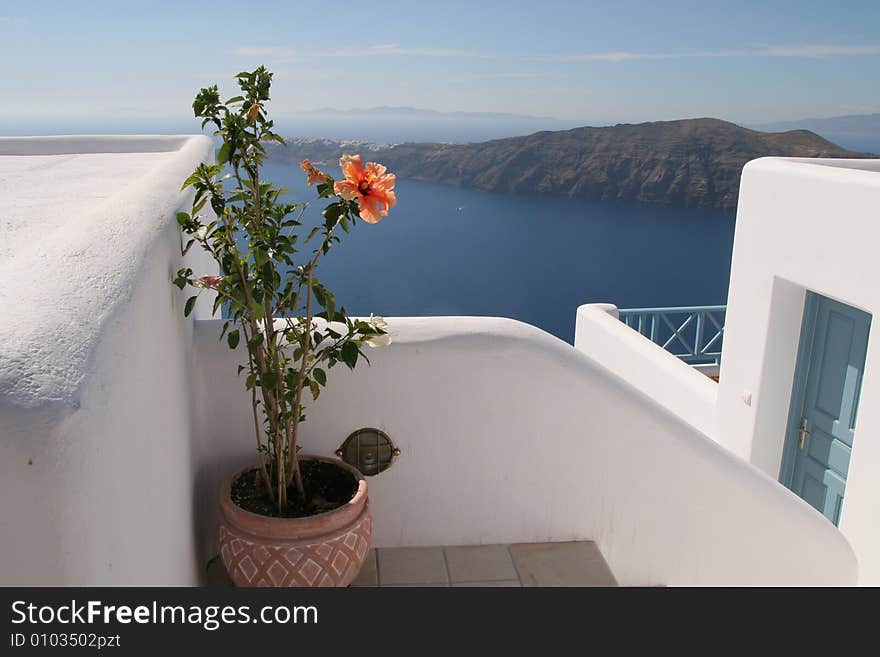 Thira,greek island Santorini, Greece. Thira,greek island Santorini, Greece