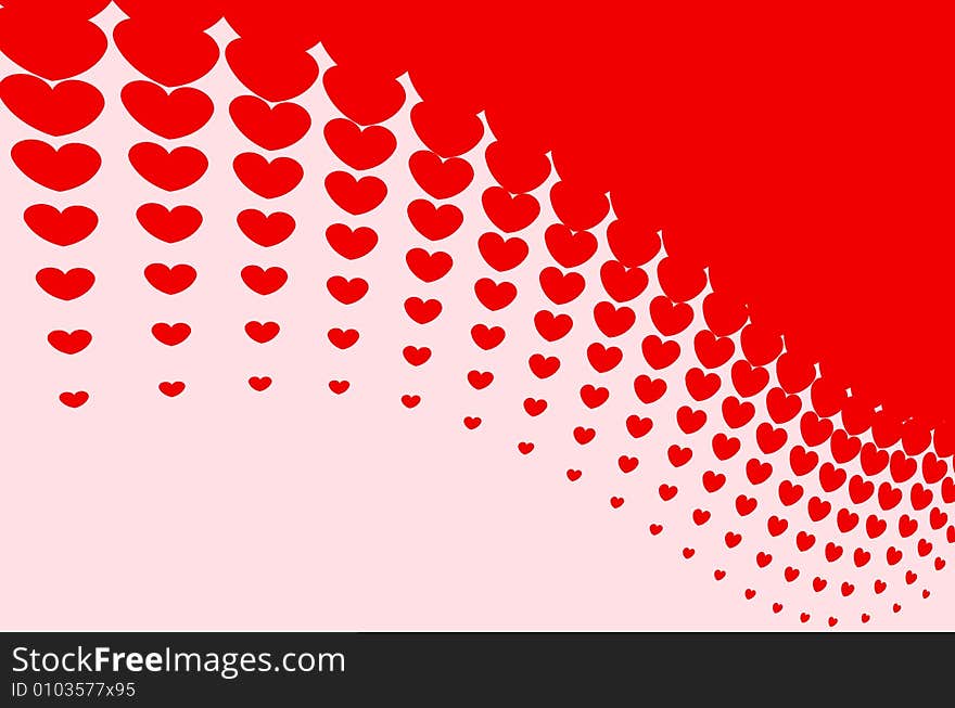 Vector illustration of heart pattern. Vector illustration of heart pattern