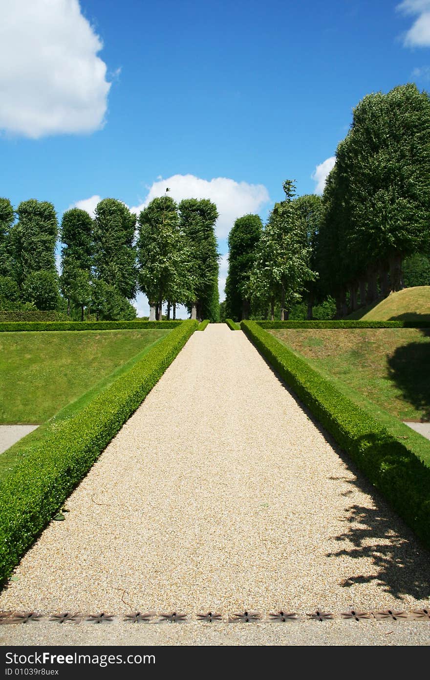 Road upstairs ! beutiful garden, climbing up concept.