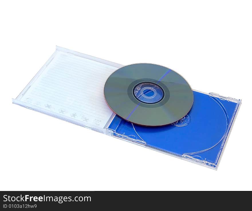 Compact disk in the case