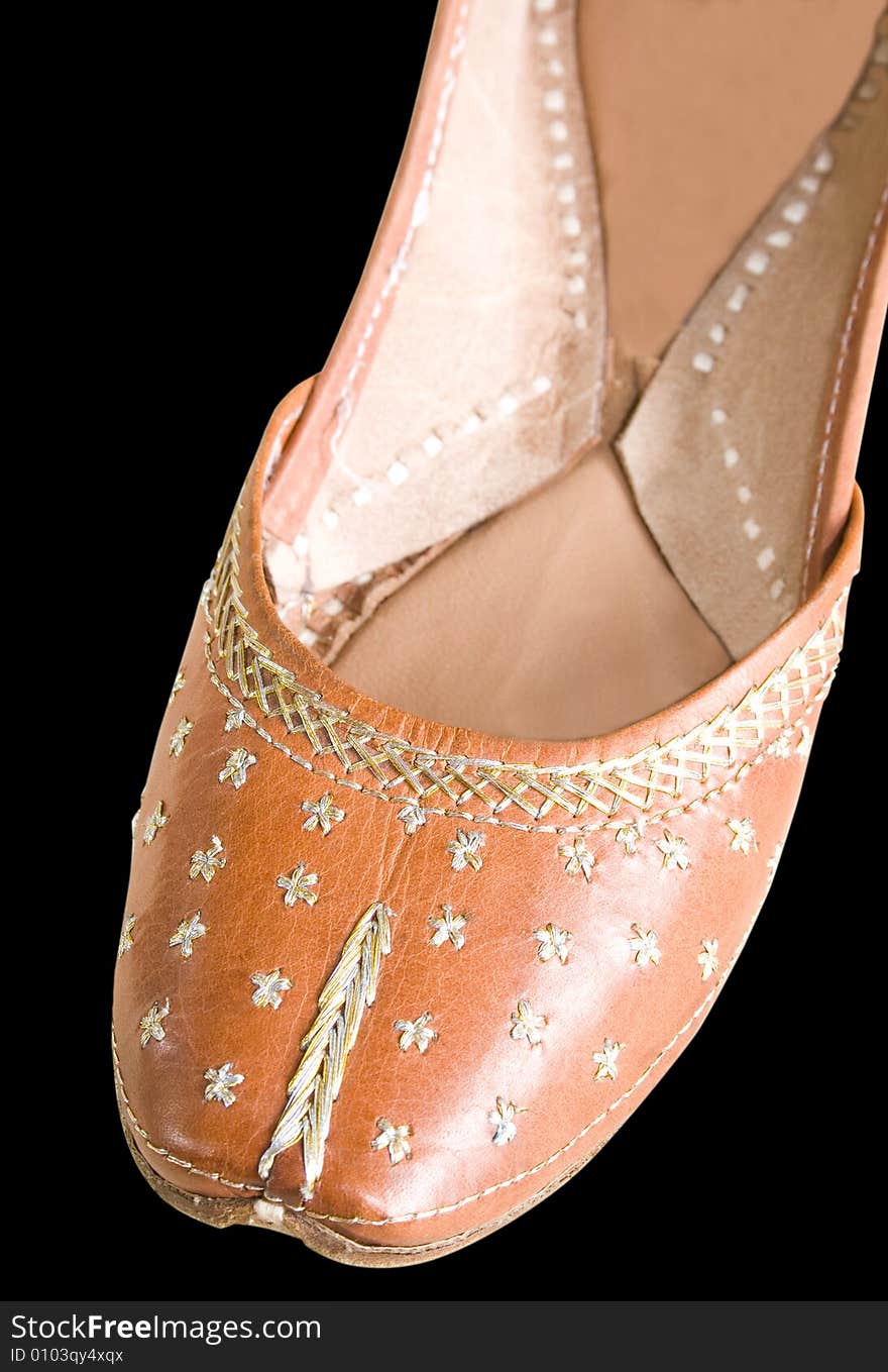 Indian Shoe Close Up