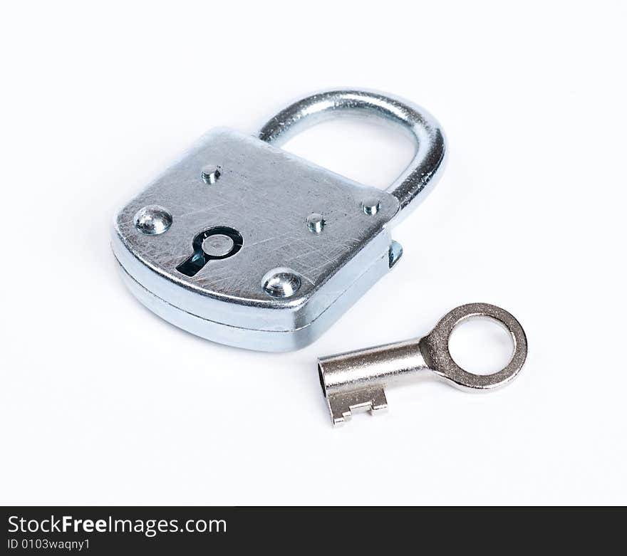 Lock with key isolated