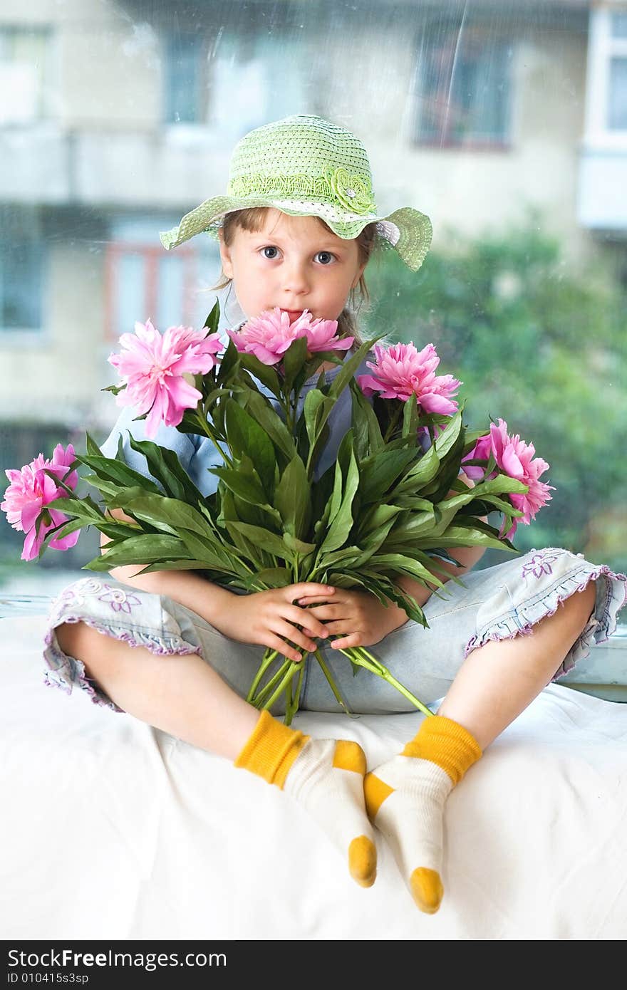 Girl On Windowsill