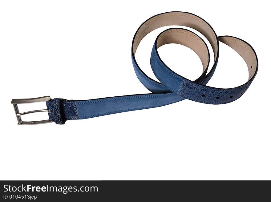 Blue belt with buckle