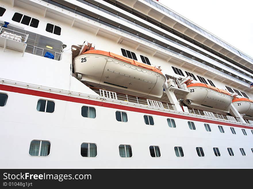 Cruise Ship life boats