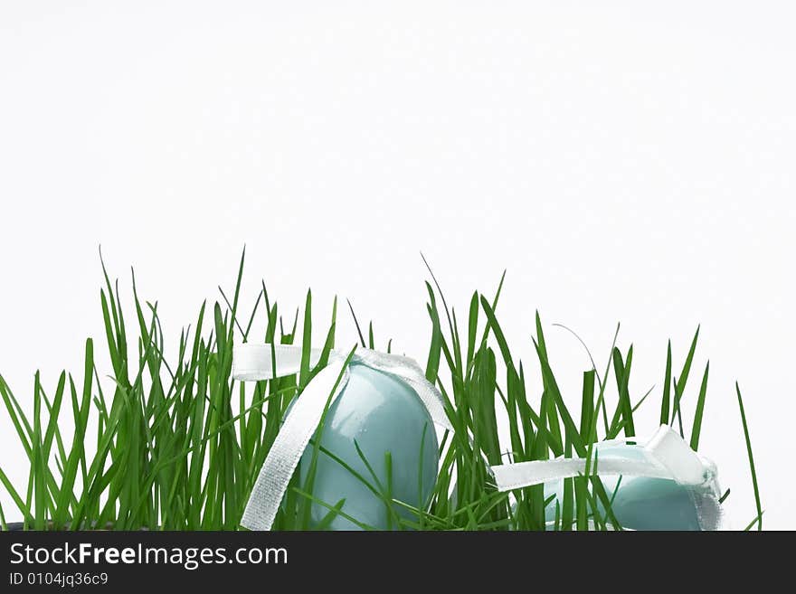 Easter decoration isolated on white background