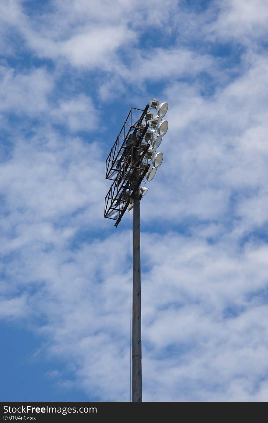 Stadium illumination - a very powerful source of light during night time!. Stadium illumination - a very powerful source of light during night time!