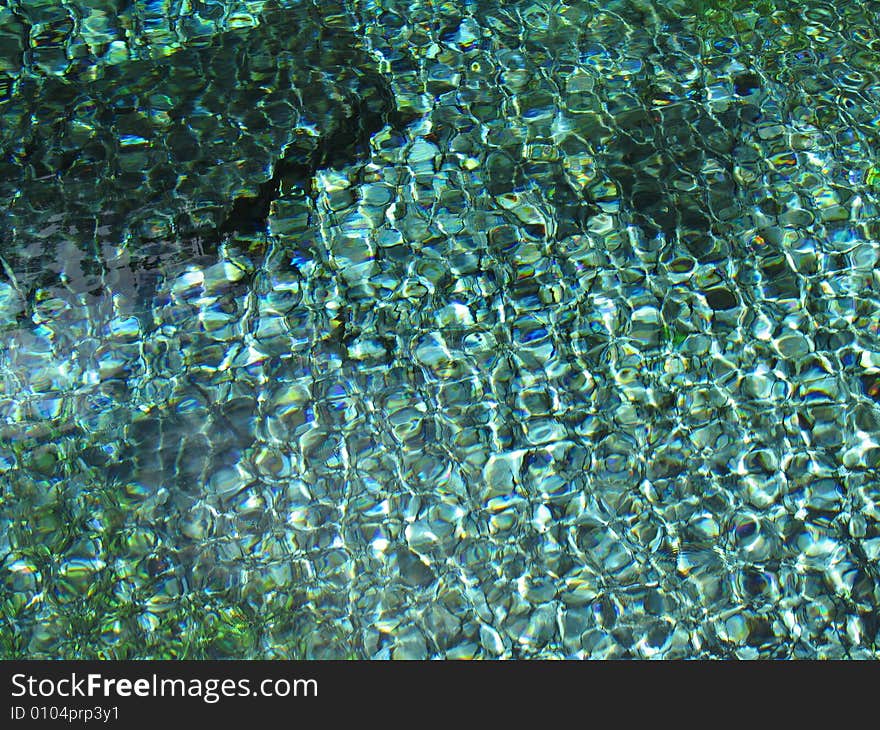 Water is sparkling in summer, China. Water is sparkling in summer, China