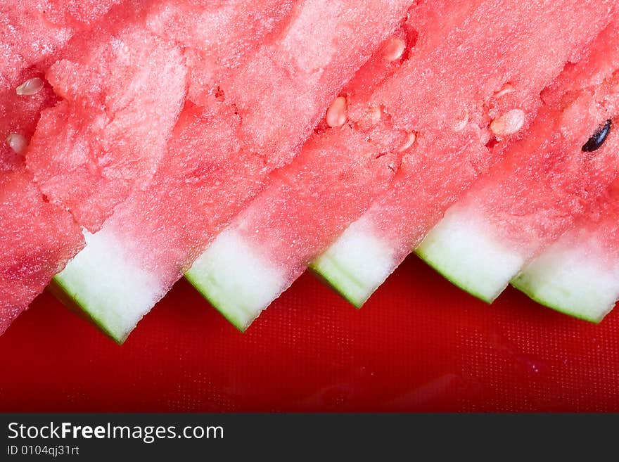 A sweet summer treat juicy watermelon close up and bright colors