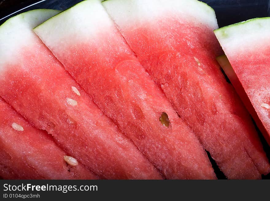 A sweet summer treat juicy watermelon close up and bright colors