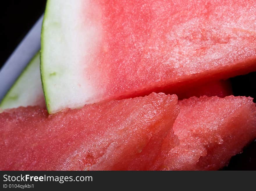 A sweet summer treat juicy watermelon close up and bright colors