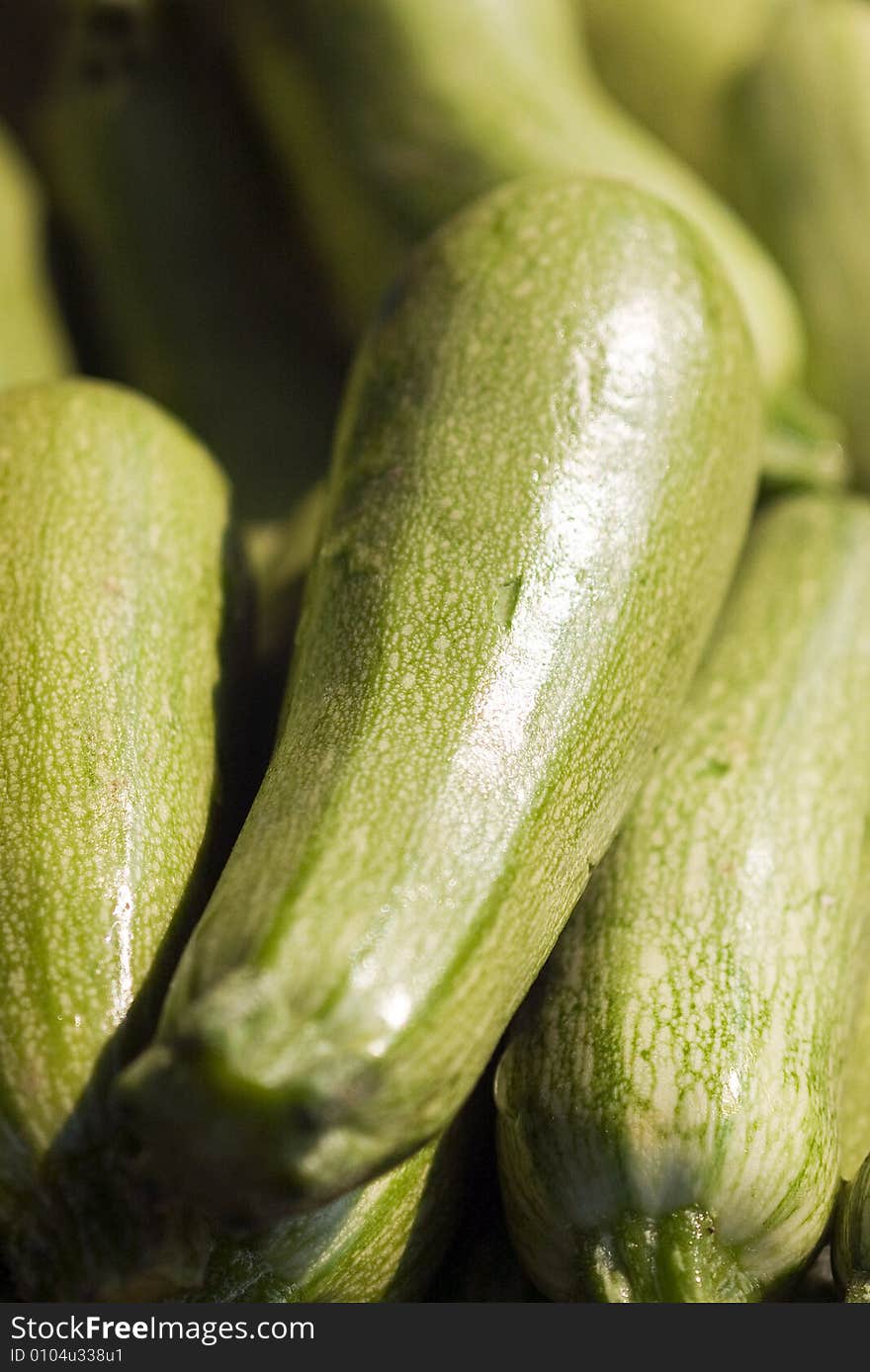 Green zucchini stock close up. Green zucchini stock close up