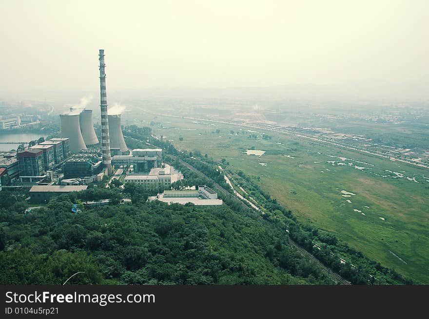 Beijing Steel Plant is located in in the Beijing west Shi Jing Shan District , the entire factory resembles one iron and steel city