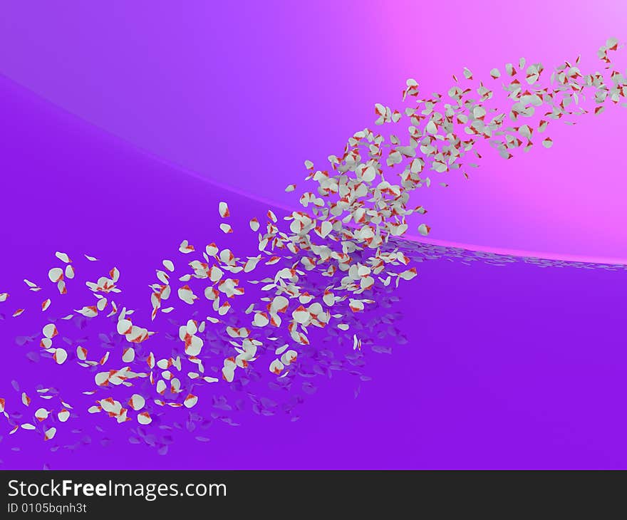 The abstract background. 3D render.