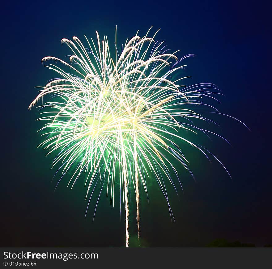 The July 4th fireworks in New Jersey