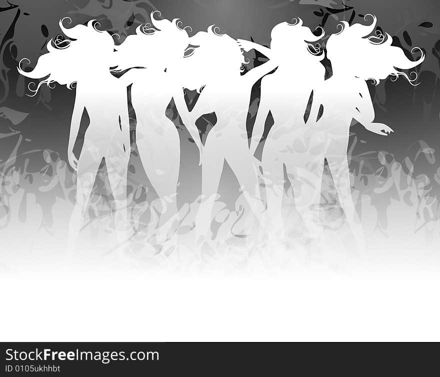 Women Hair Silhouettes 2