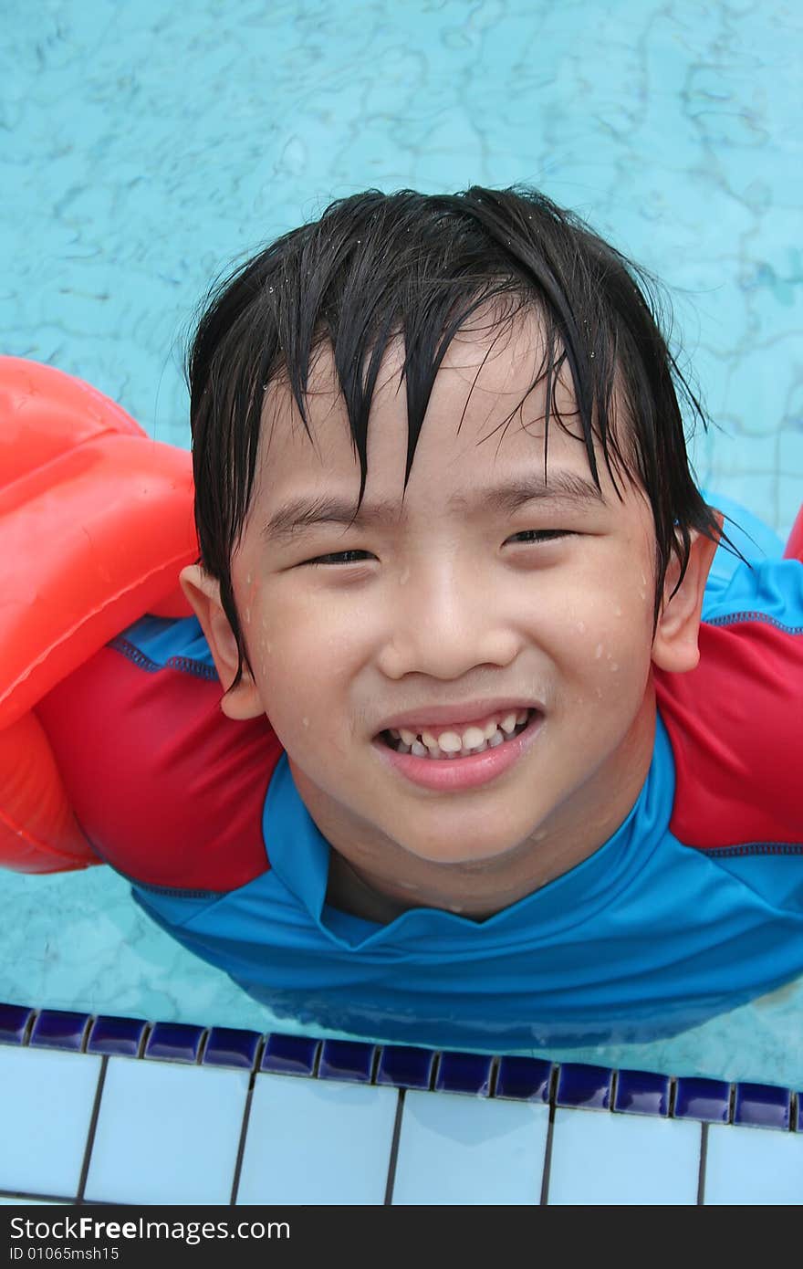 Boy at the pool