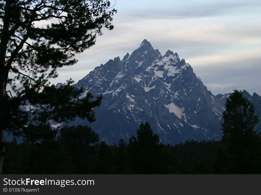 Framed Tetons