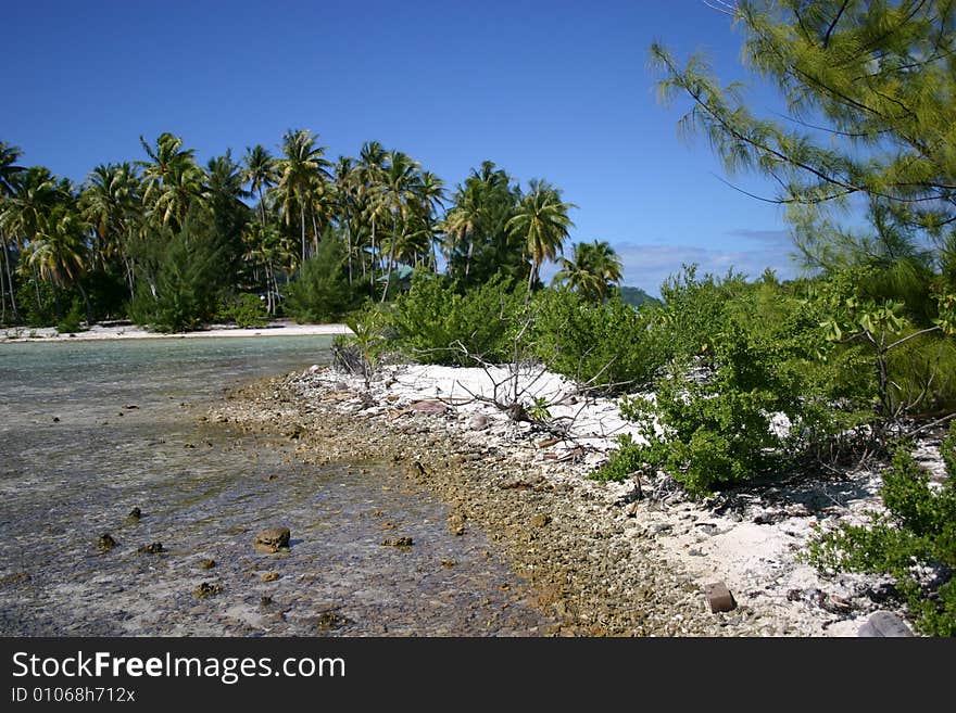 A scenic view of Bora Bora, Tahiti. A scenic view of Bora Bora, Tahiti