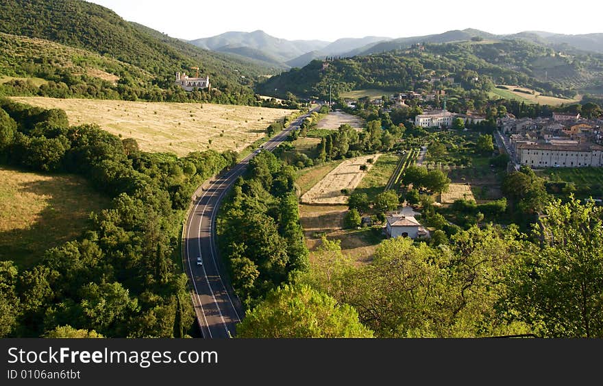 Umbria road, spoleto