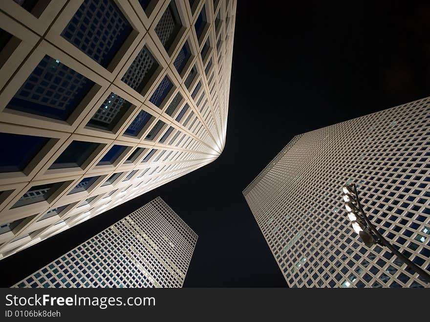 A complex of scyscrapers in Tel-Aviv Israel. A complex of scyscrapers in Tel-Aviv Israel