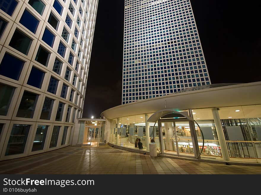 A complex of scyscrapers in Tel-Aviv Israel. A complex of scyscrapers in Tel-Aviv Israel