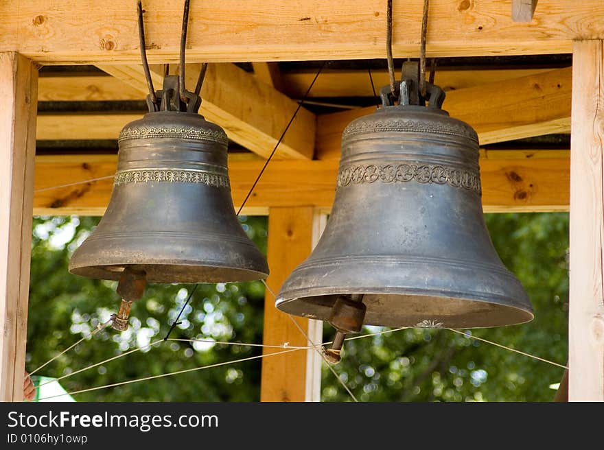 Old bells close up, Yaroslavl church