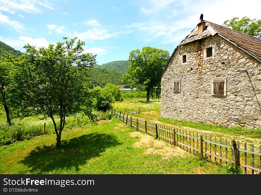 Montenegro Piva Pluzine old house