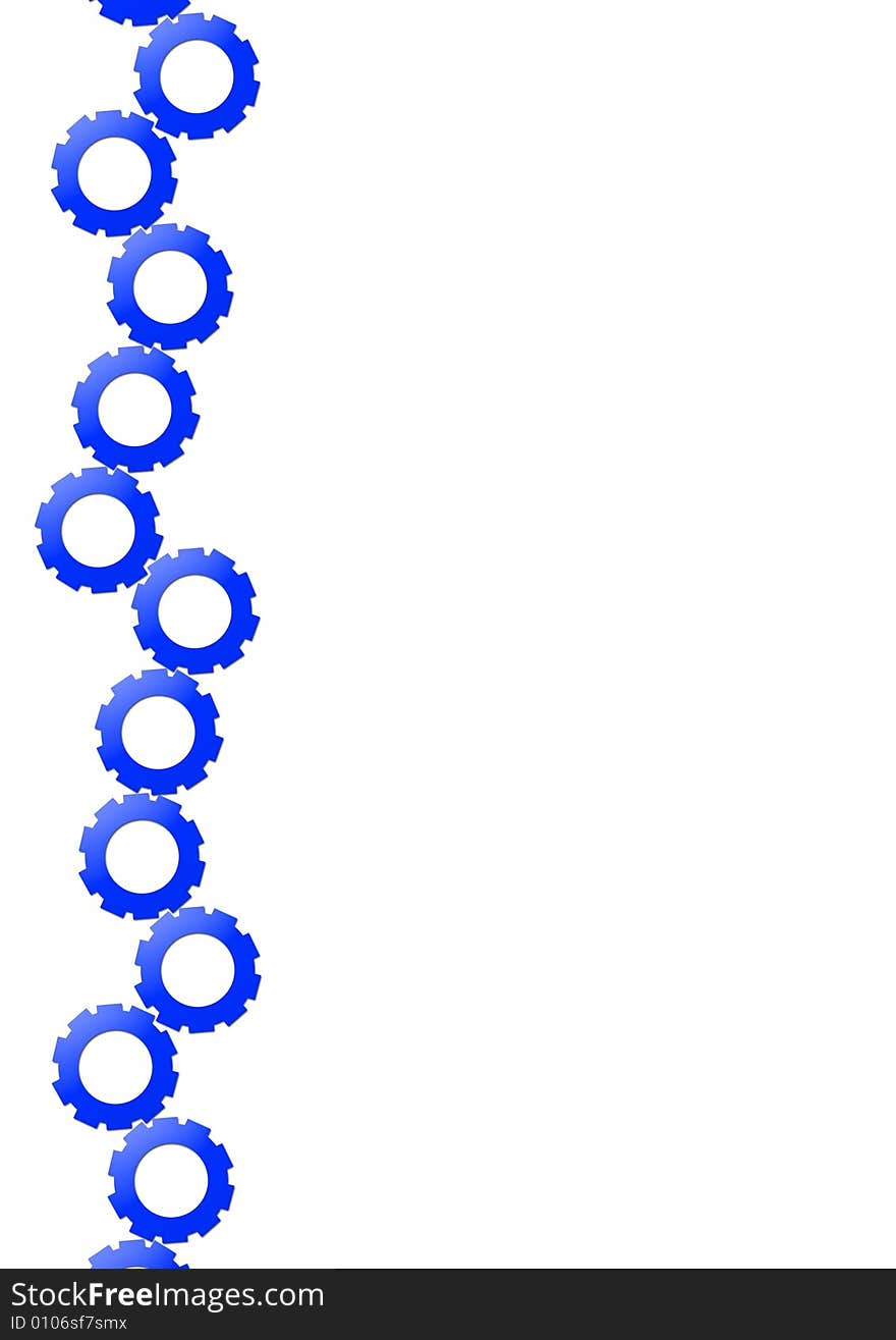 A4 Layout - Blue Small Gear-Dr