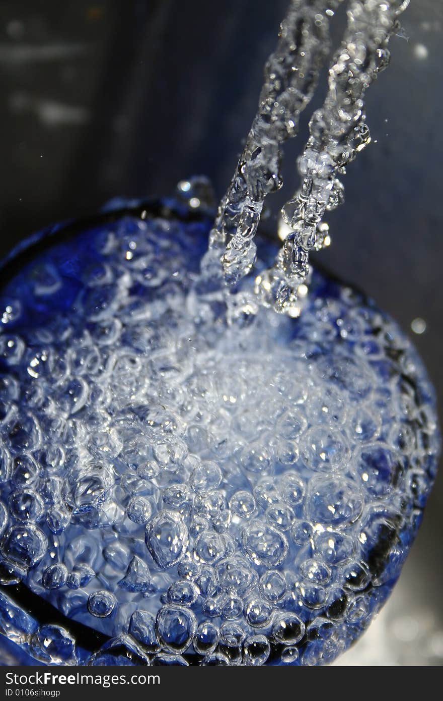 Glass Of Icy refreshing Water