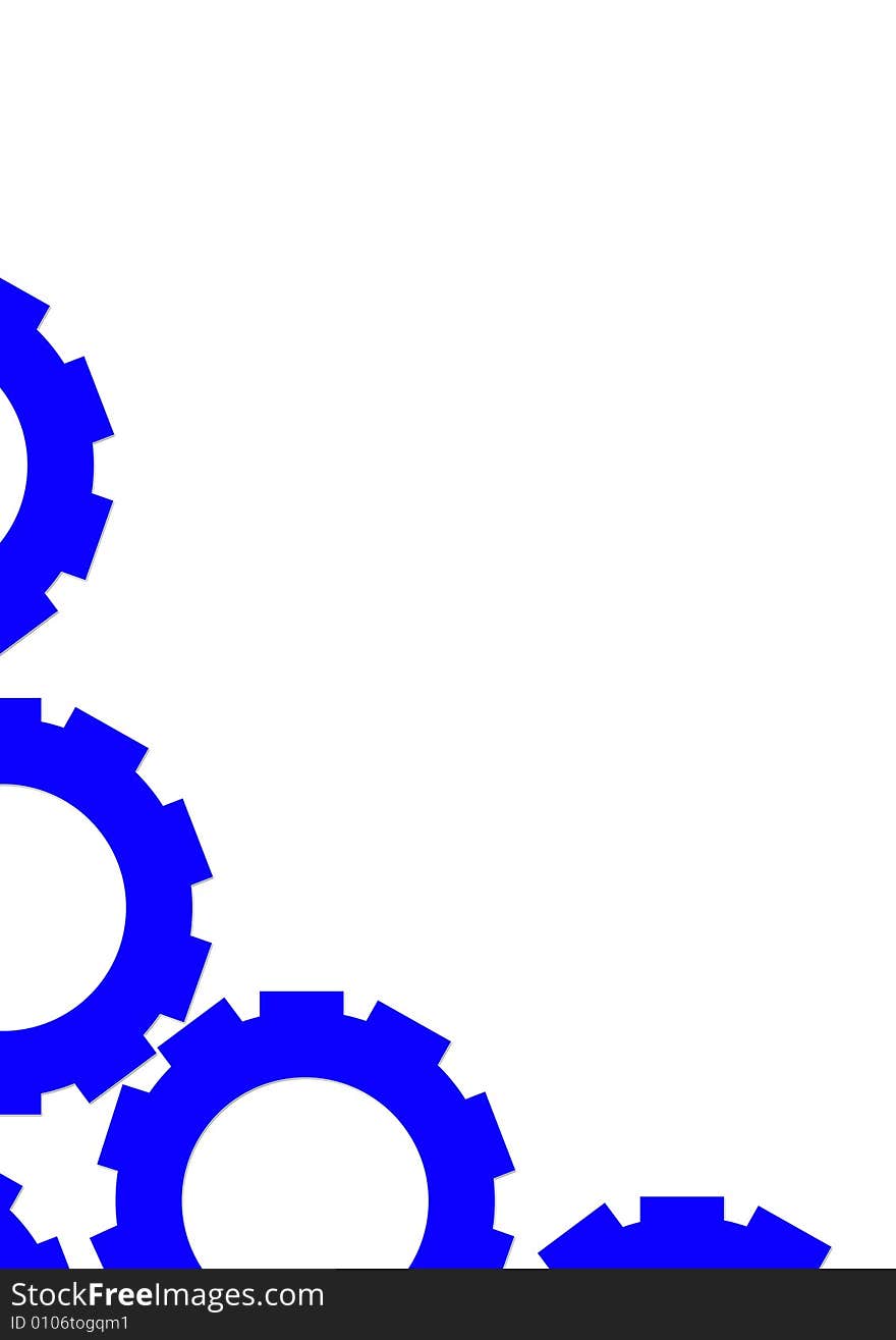 A4 Layout - Blue Big Gear-Driven Wheels